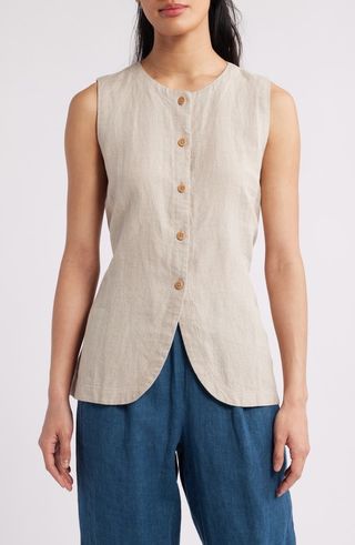 Organic Linen Long Vest