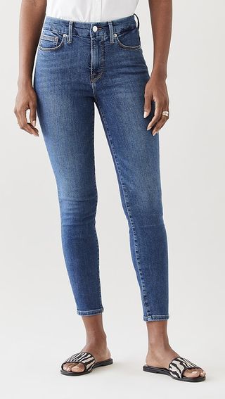 Good American Good Legs Crop Extreme V Jeans