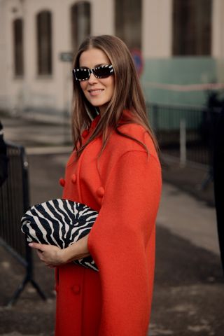 Milan Fashion Week street style: Zebra print