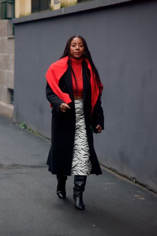 Milan Fashion Week street style: Zebra print