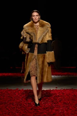 Ferragamo faux fur coat AW25