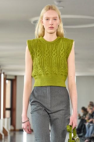 Bally green tank knit for autumn/winter 2025