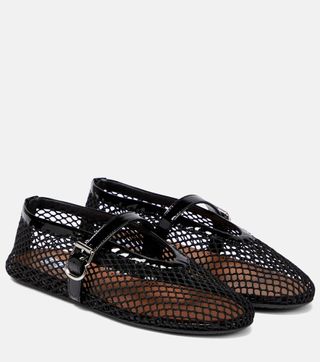 Fishnet Ballet Flats