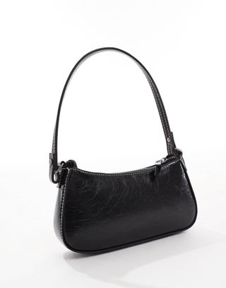 Pull&bear Shoulder Bag With Skinny Strap in Black