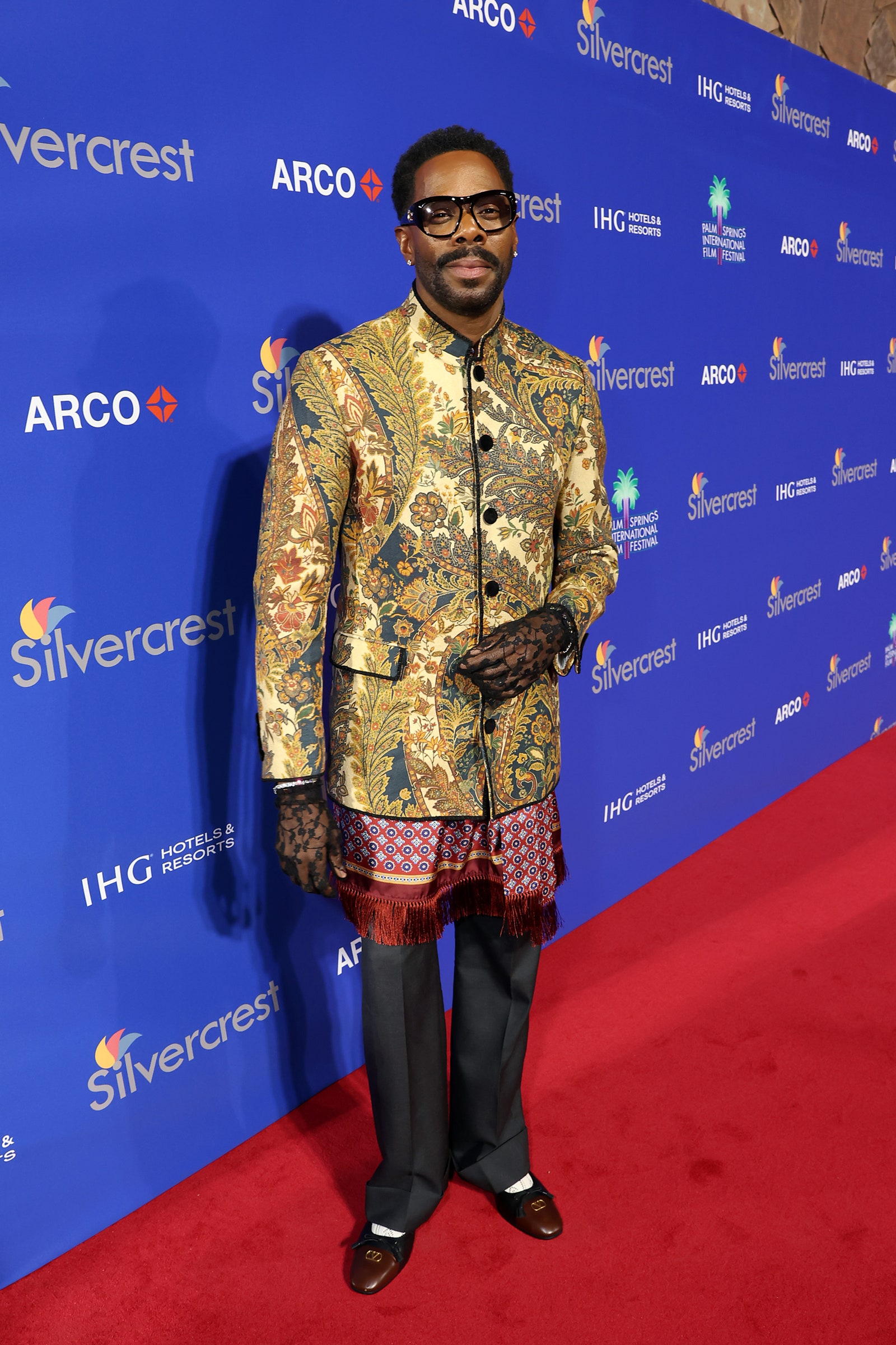 Image may contain Colman Domingo Person Standing Clothing Glove Accessories Glasses Adult Footwear and Shoe