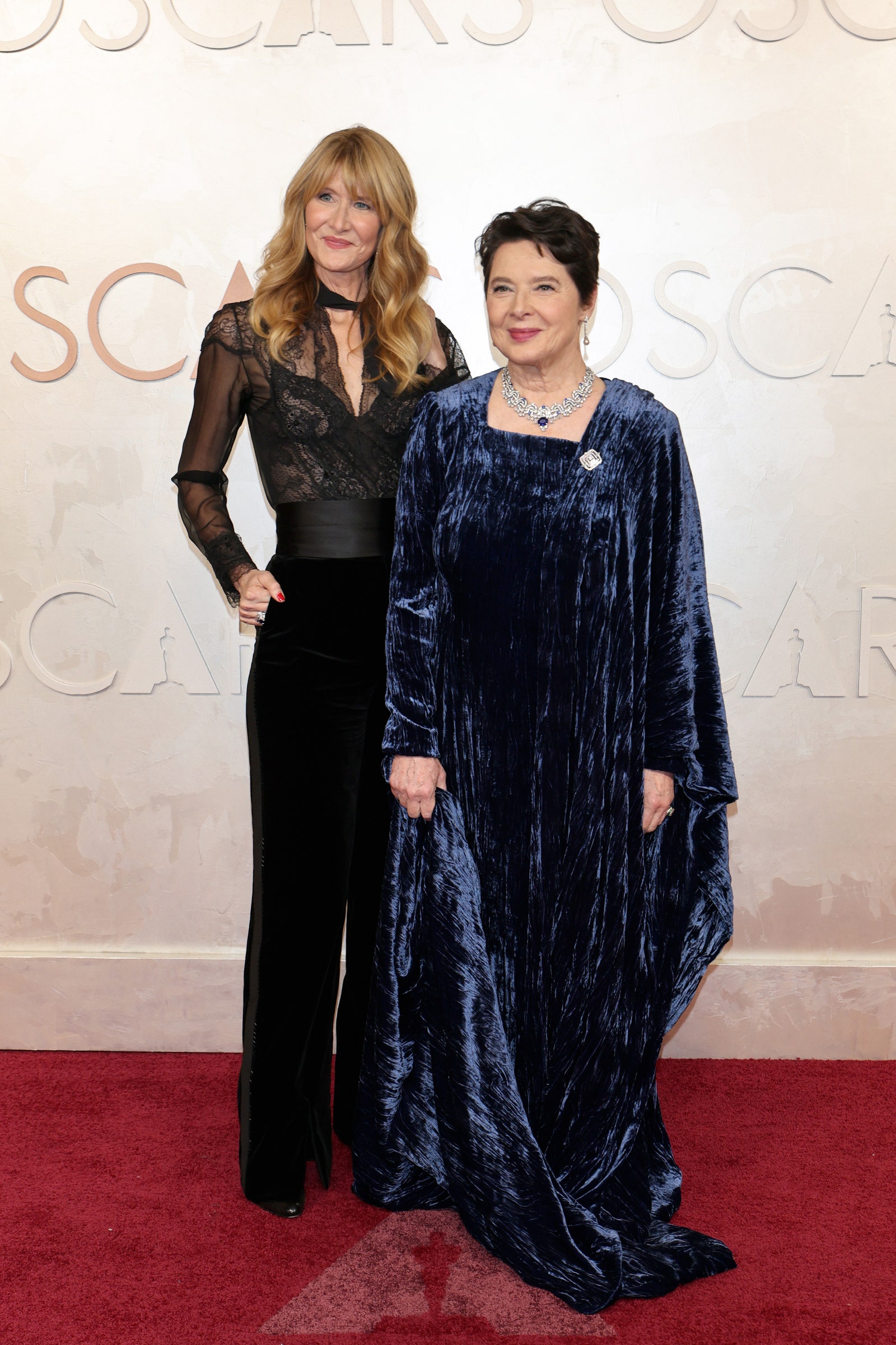 HOLLYWOOD CALIFORNIA  MARCH 02  Laura Dern and Isabella Rossellini attend the 97th Annual Oscars at Dolby Theatre on...