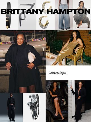 A collage of Brittany Hampton's capsule wardrobe