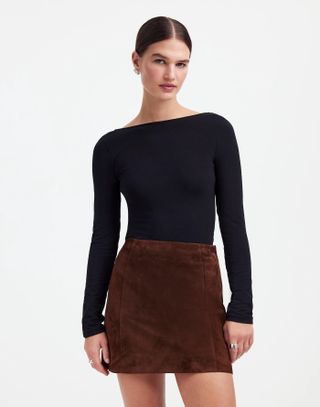 Madewell, Alexa Chung Suede Mini Skirt