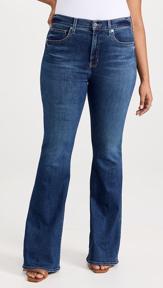 Veronica Beard Jean Beverly High Rise Skinny Flare Jeans