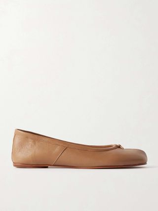 Tabi Split-Toe Leather Ballet Flats