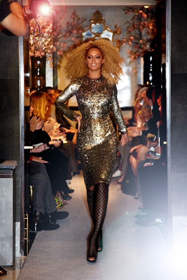 Image may contain Beyonc Adult Person Clothing Footwear High Heel Shoe Fashion Dress Accessories and Jewelry