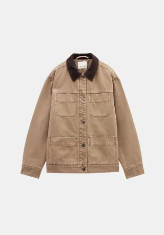 Hush, Cord Collar Barn Jacket