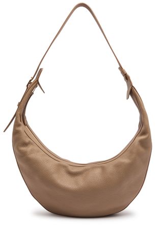 Augustina Grained Leather Hobo Bag