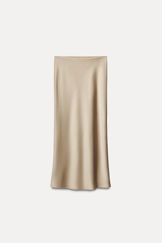 Satin Midi Skirt