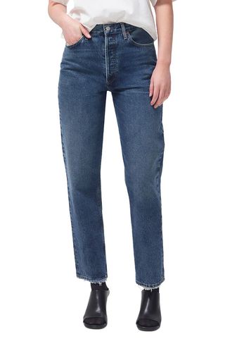 '90s Pinch High Waist Straight Leg Organic Cotton Baggy Jeans