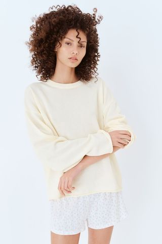 Roll-Edge Sweater