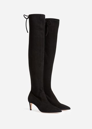 Vanessa Bruno Suede Leather Thigh-High Boots