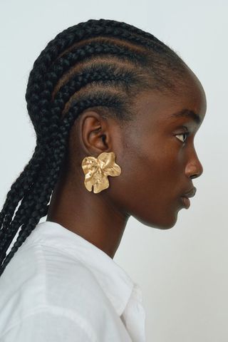 Petal-Shaped Earrings