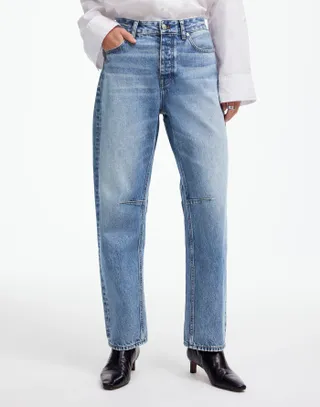 Madewell, The Darted Barrel-Leg Jean