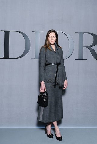 celebrity arrivals at the Dior fall/winter 2025 runway show during Paris Fashion Week