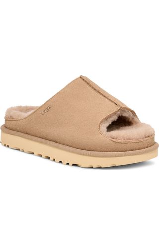 Greenport Genuine Shearling Lined Slide Sandal