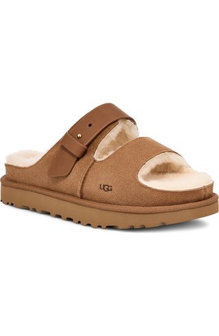 Greenport Genuine Shearling Slide Sandal