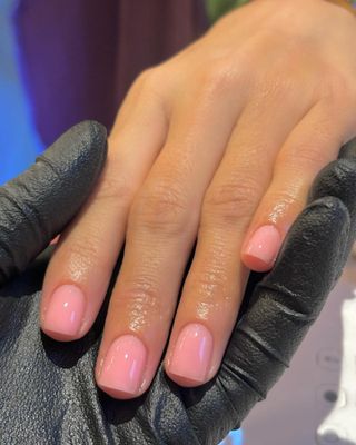 @harrietwestmoreland sheer pink nails