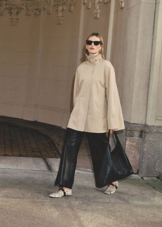 A-Line Funnel-Neck Jacket