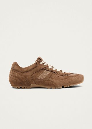 Tb.56 Suede Brown Leather Sneakers