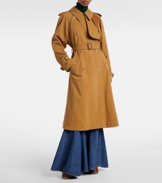 Cotton Gabardine Trench Coat