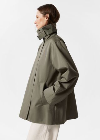 A-Line Funnel-Neck Jacket