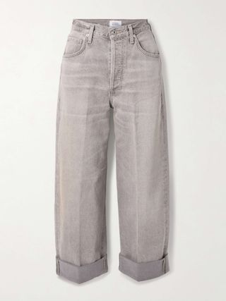 Ayla Baggy High-Rise Straight-Leg Jeans