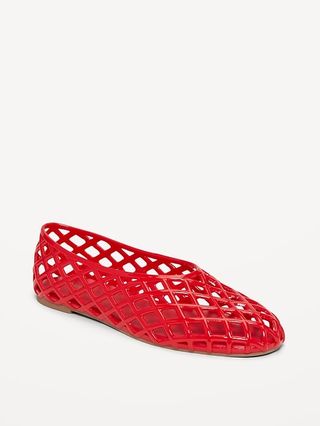 Jelly Lattice Ballet Flats