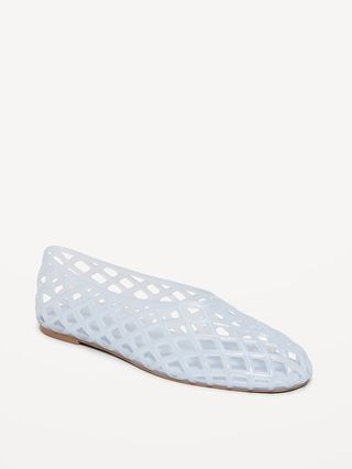 Jelly Lattice Ballet Flats