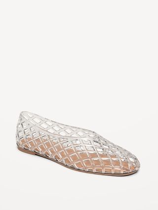 Jelly Lattice Ballet Flats