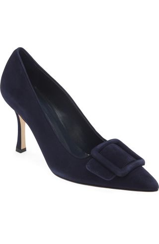 Maysale Buckle Pointed Toe Pump