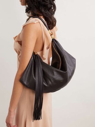 CHLOÉ Tasseled Leather Shoulder Bag