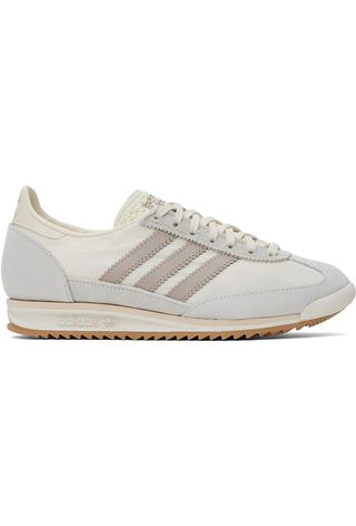 Adidas Originals, Off-White & Taupe SL 72 OG Sneakers