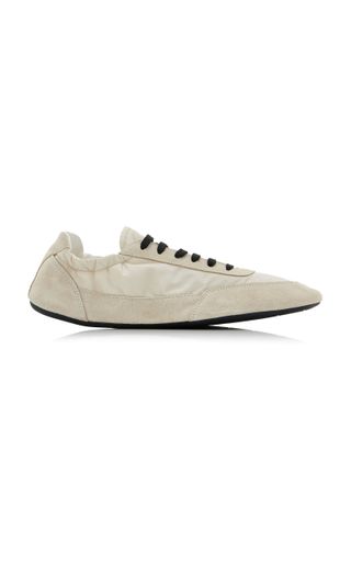 Collapse Re-Nylon and Suede Sneakers