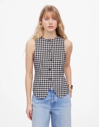 Madewell, Single-Breasted Scoopneck Vest