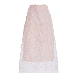 Marlies Grace, Heather Floral-Appliquéd Tulle Midi Skirt