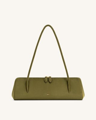 Nova Baguette Style Shoulder Bag - Dark Olive