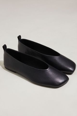 Leather Ballet Pumps