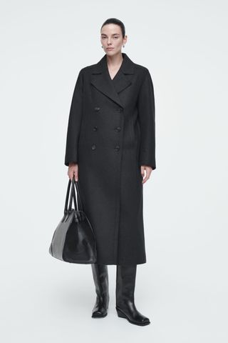 Longline Wool Pea Coat