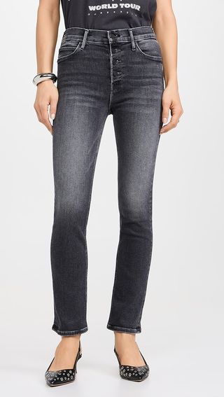 Mother Pixie Mid Rise Dazzler Ankle Jeans