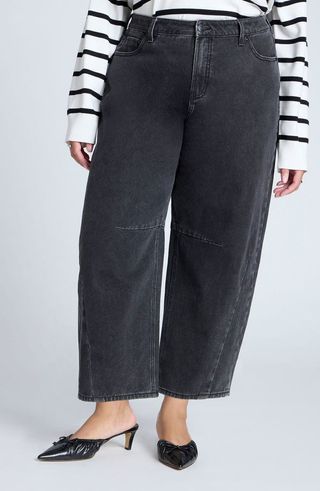 Slouchy High Waist Wide Leg Jeans