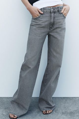 Mid-Rise Wide Leg Jeans Zw Collection