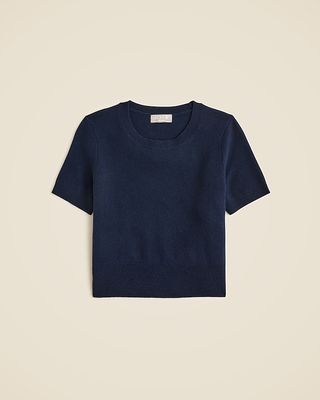 Cashmere Shrunken T-Shirt