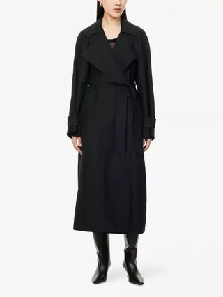 THE FRANKIE SHOP, Astoria Cut-Out Sleeve Woven Trench Coat