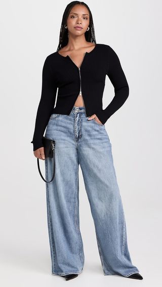 Rag & Bone Featherweight Sofie High Rise Wide Jeans